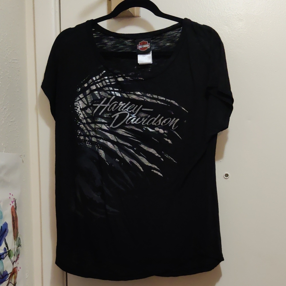 Harley-Davidson Women's Black Graphic Tee